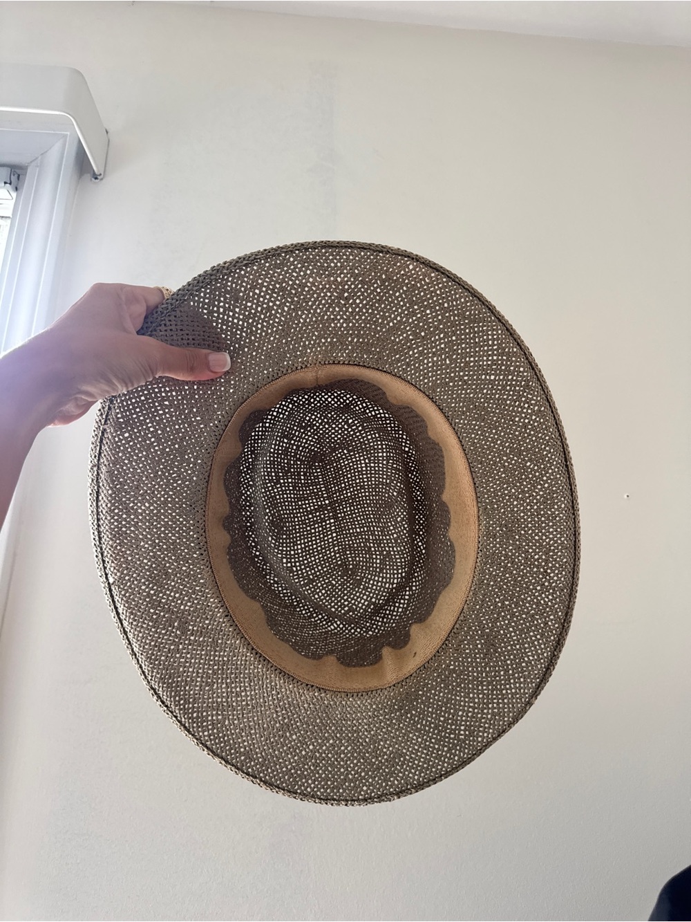 Vintage 1996 Olympic Games Collection Atlanta straw hat by Hanes, blue band - Picture 5 of 5